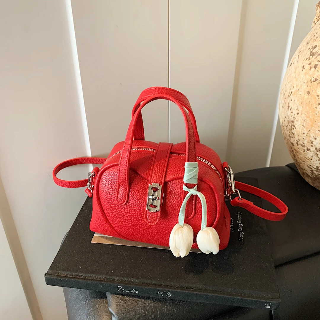 【爱心蜜罐】小众设计出门百搭枕头包女单肩包手提斜跨包包夏天女