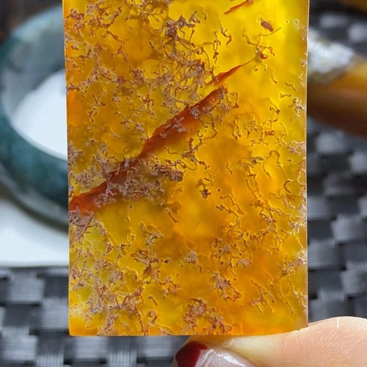 玛瑙/玉髓颈饰足银镀金镶嵌用****5