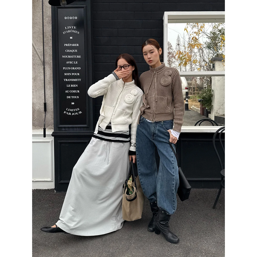 OPEN YY 设计师品牌 26早春 贴花针织拉链夹克 SOLSOL