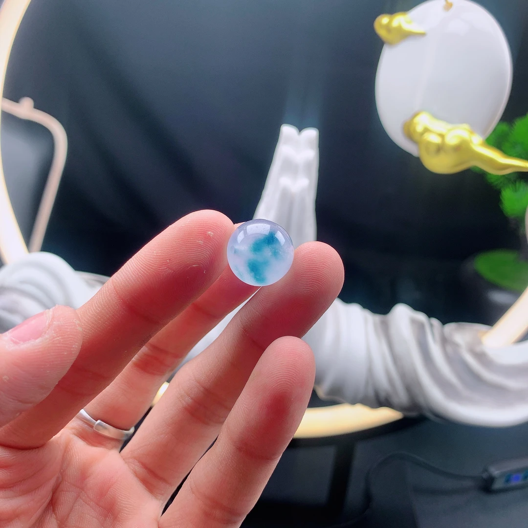 卡13+冰飘花翡翠散珠单颗（多样性发其一 拍一颗发一颗）