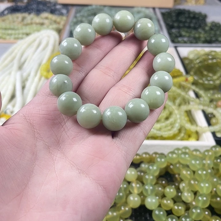 蛇纹石玉未镶嵌手链