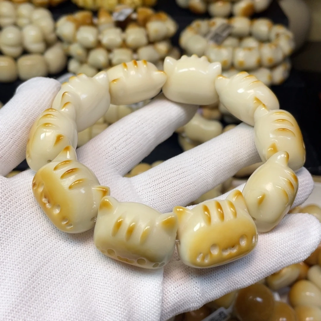 手串菩提根/象牙果111法棍猫瑕疵