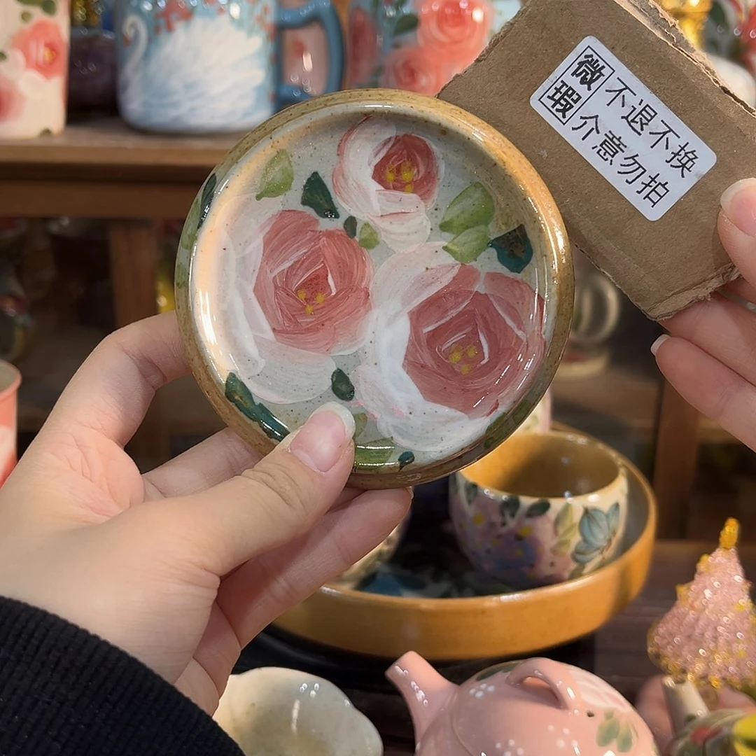 掩***窗景德镇手工手绘高温釉下彩