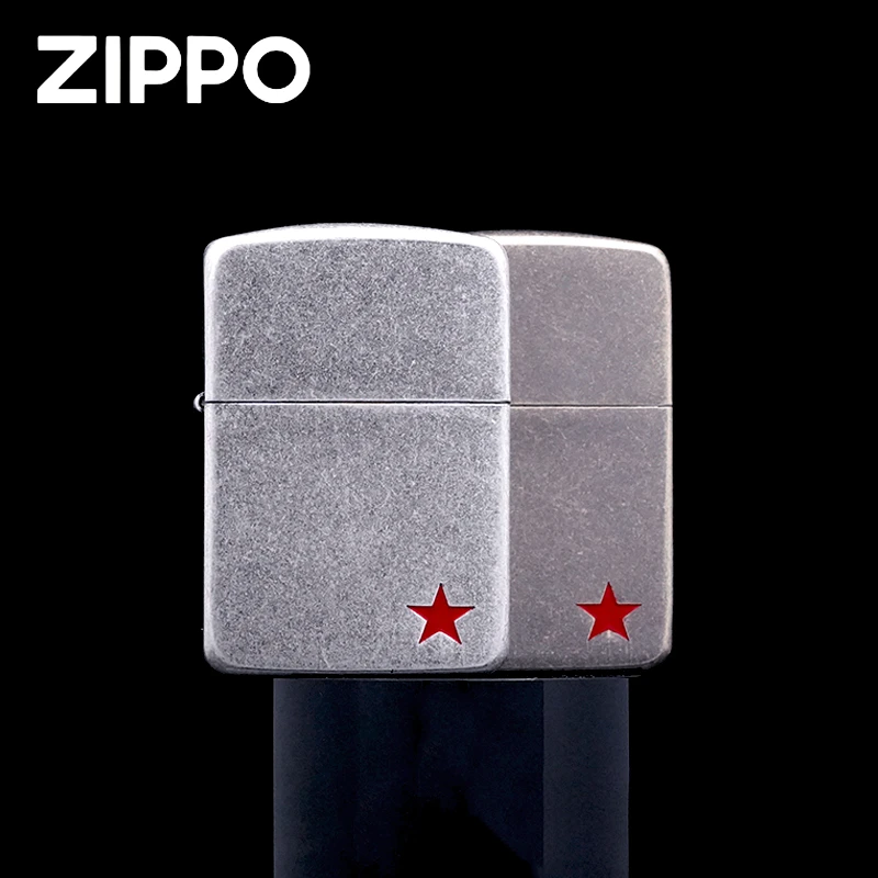 ZIPPO打火机/1941-古铜雕刻填漆-红色五角星-个性 DY9913TQ【阿明1