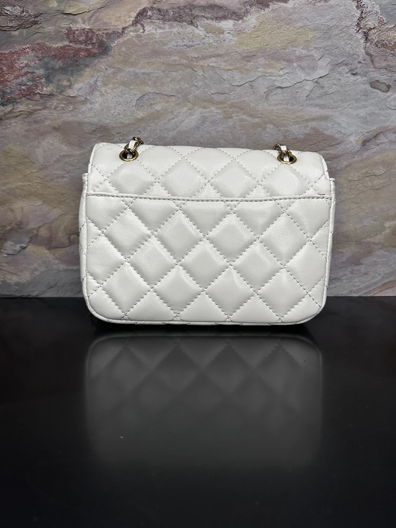 HIRMRIS手工真皮包19-551066-白 眼睛小香