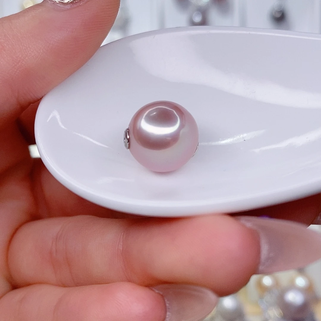 银S925镶嵌淡水珍珠吊坠(赠链)