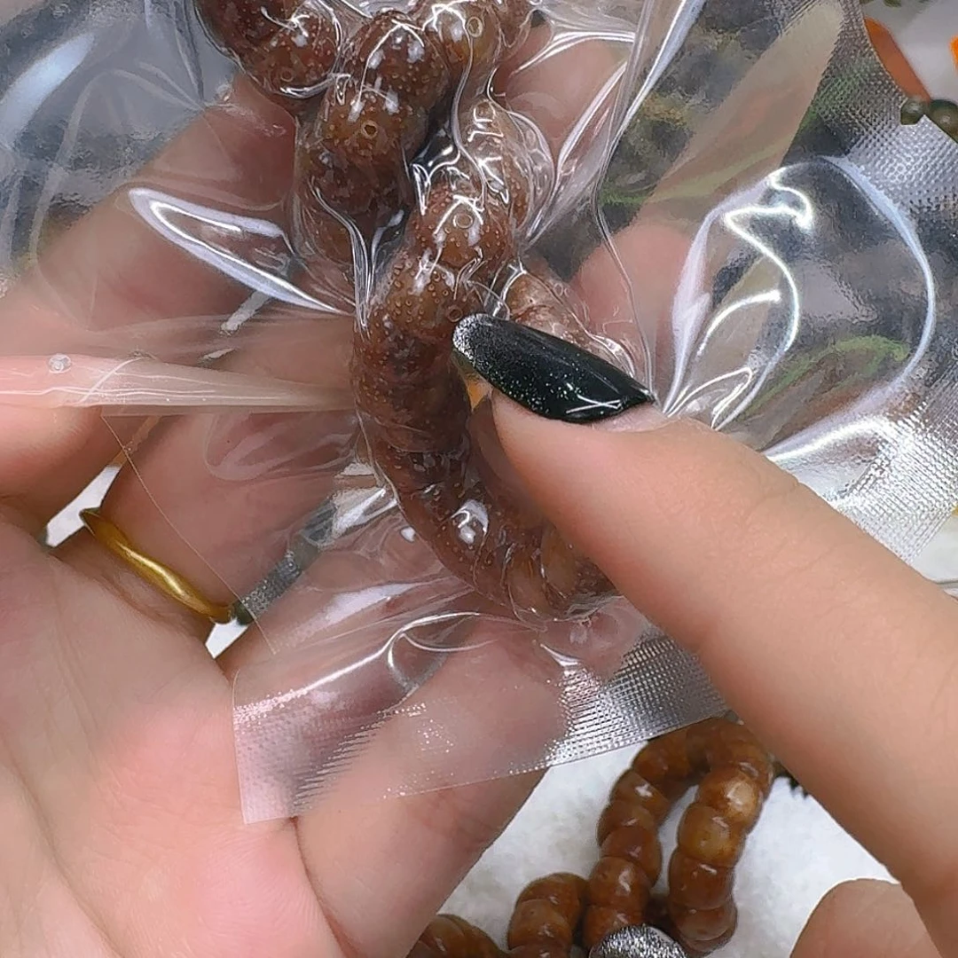星月菩提手串53殿堂粉冰遇华星月菩提猪大肠0.9单圈