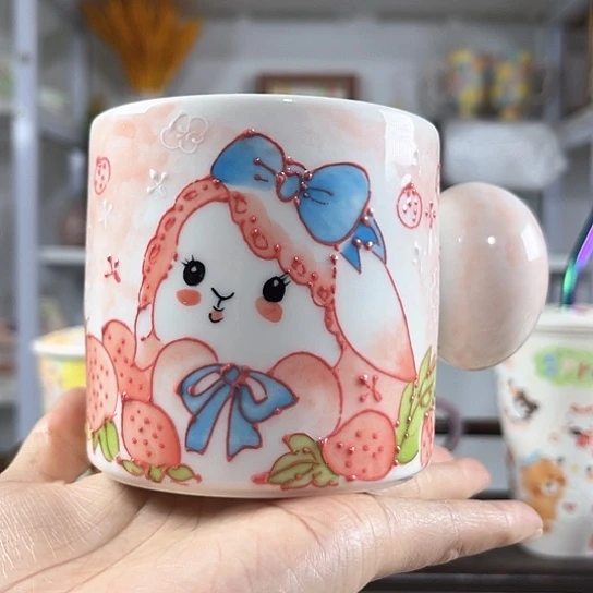 手绘高温釉下彩陶瓷