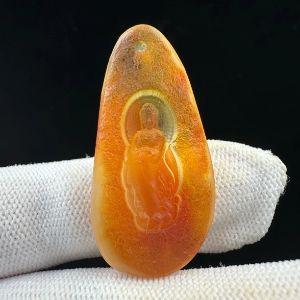 D3294【瑕疵】天然原矿蜜蜡 雕刻牌18.5*38*6mm支持复检假一罚十