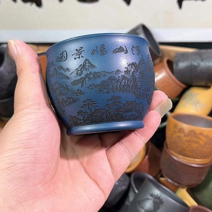 茶杯紫砂全手工紫砂主人杯
