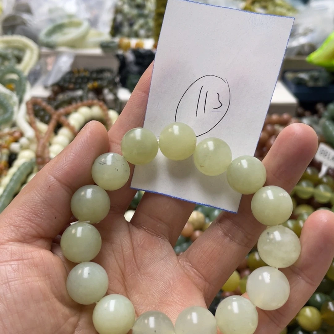 蛇纹石玉手链未镶嵌