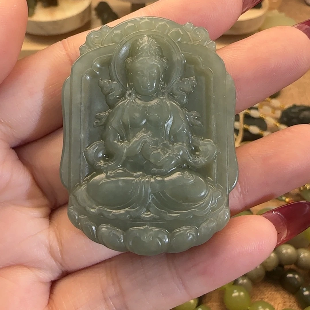 和田玉未镶嵌挂件