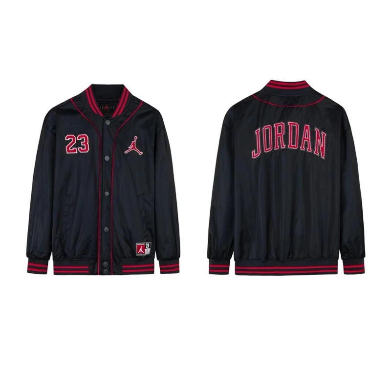 AIR JORDAN儿童运动速干风衣大男童夹克春秋棒球服6-12-15岁外套