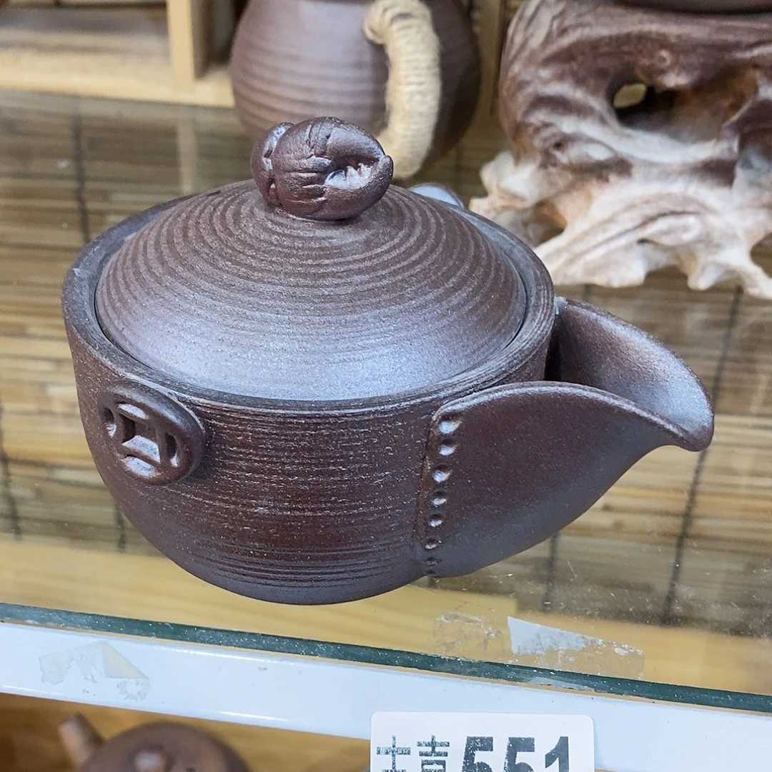 粗陶志野柴烧茶器