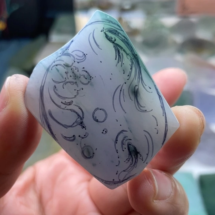 翡翠未镶嵌吊坠(不含链)翡翠料子