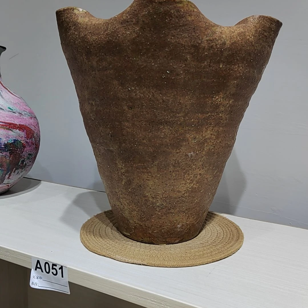 随***心陶瓷瓷片景德镇陶瓷手工花瓶打孔不退不换