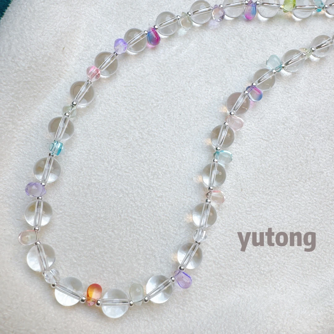 链子925银仿水晶 【雨桐轻奢饰品】设计款项链YT01476