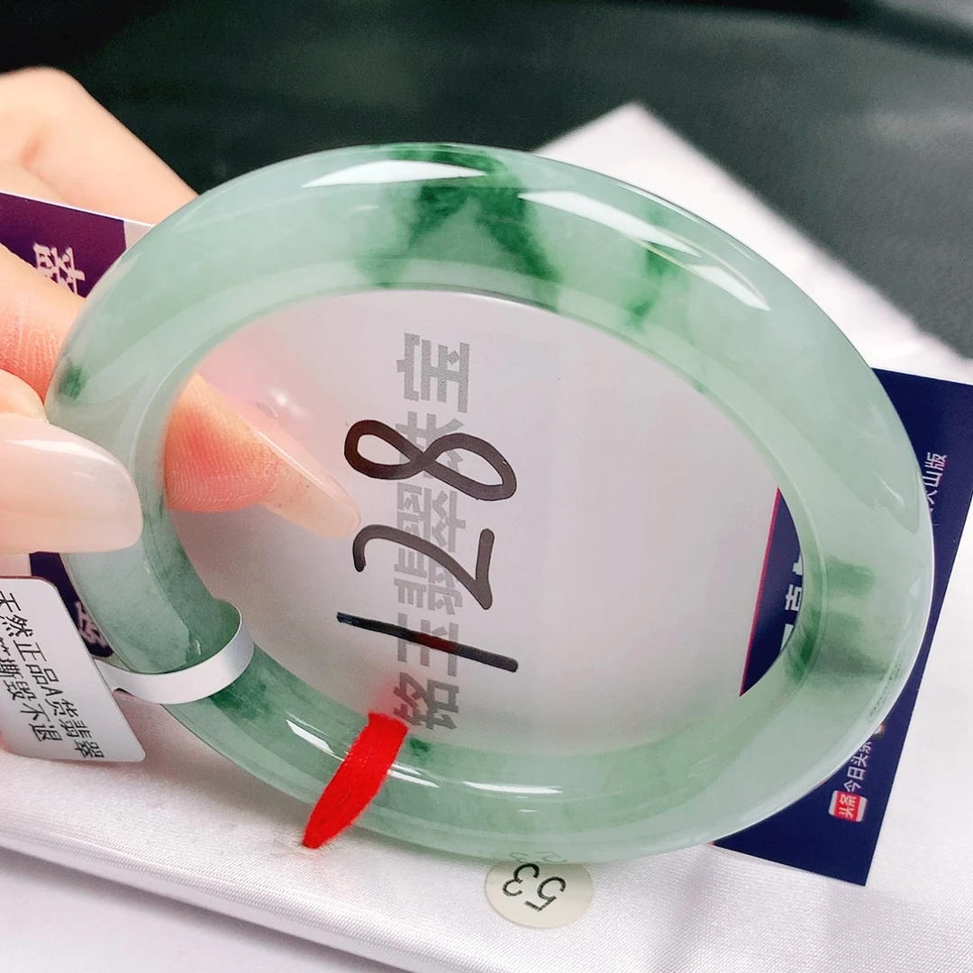 翡翠未镶嵌手镯缅甸天然a货翡翠手镯