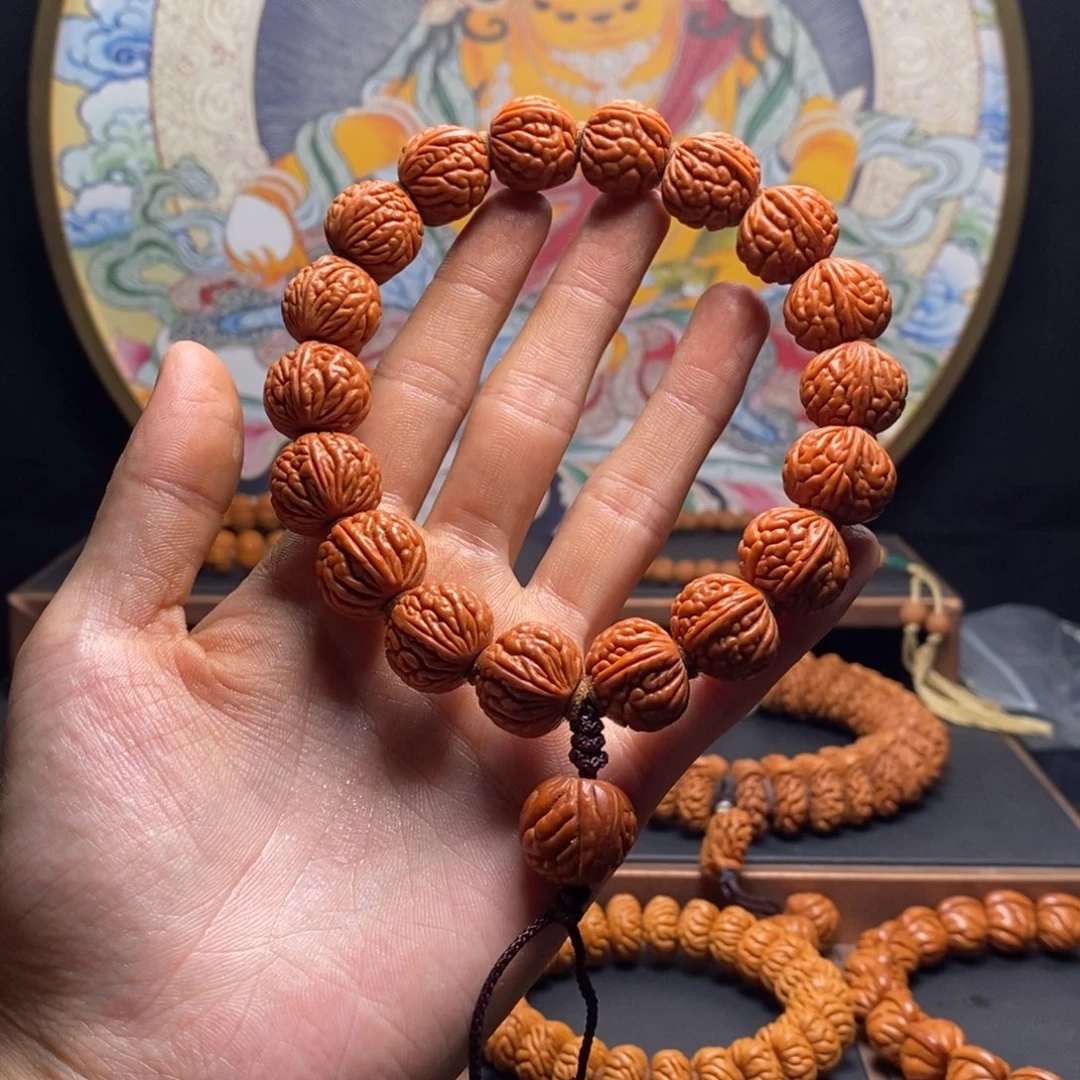 桃核手串龙纹桃核荔枝