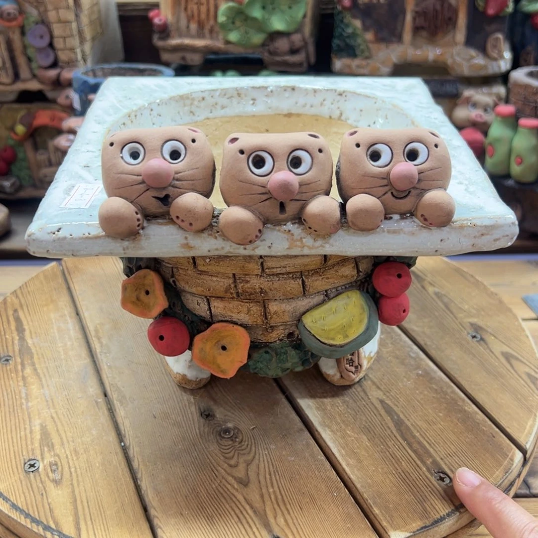 嘻哈多肉花盆百搭