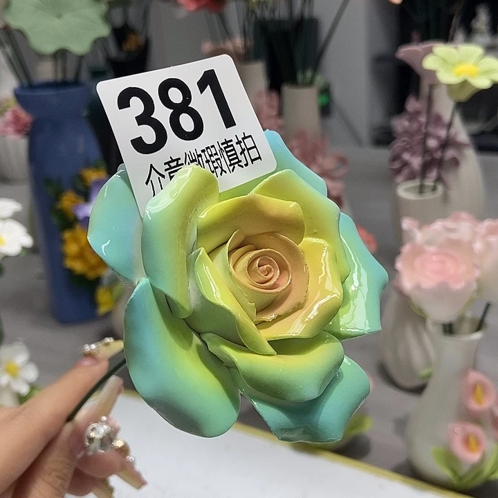 陶瓷纯手工捏花设计