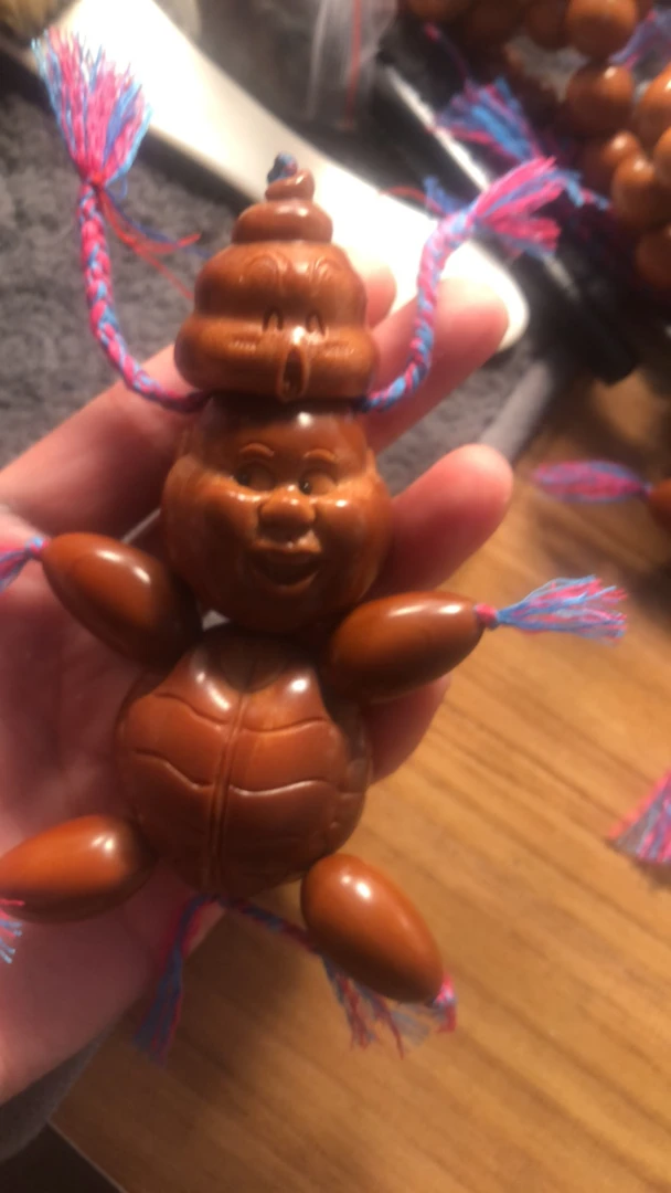 橄榄核雕刻巴西龟龟仙人龟二傻