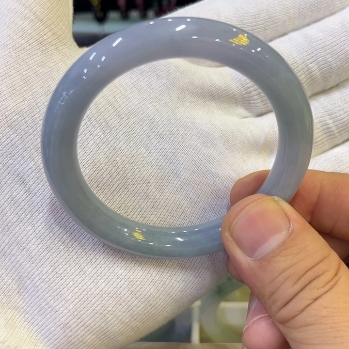 未镶嵌手镯翡翠四海哥翡翠紫罗兰圆条