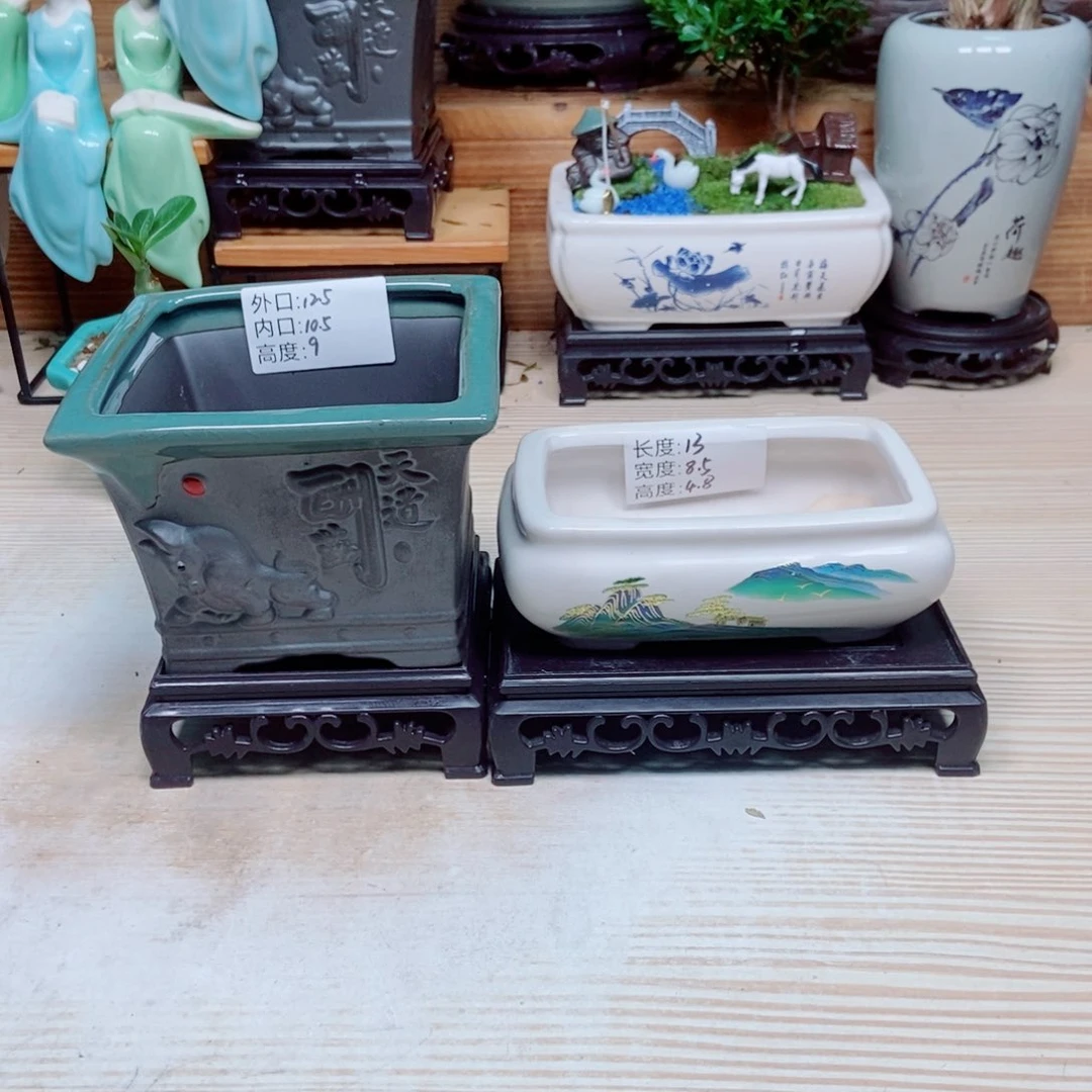 瓷片陶瓷花盆陶瓷艺术