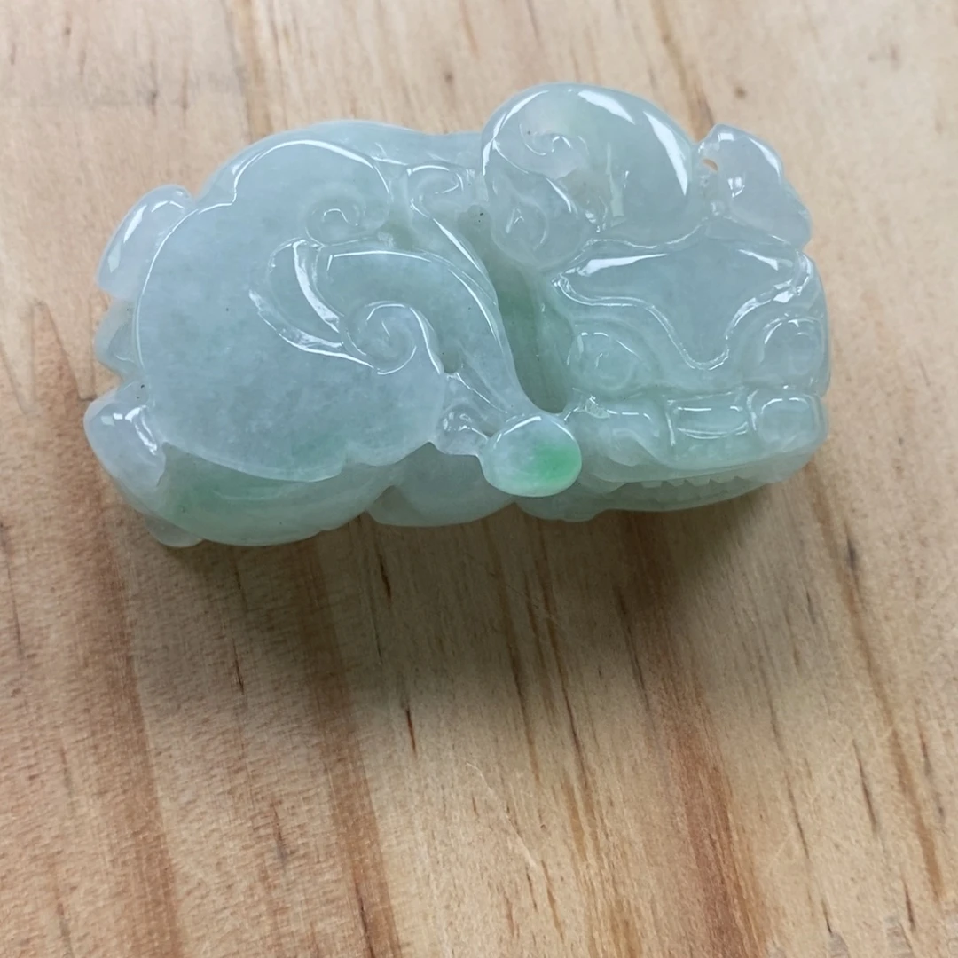 翡翠未镶嵌颈饰多人霸王貔貅吊坠