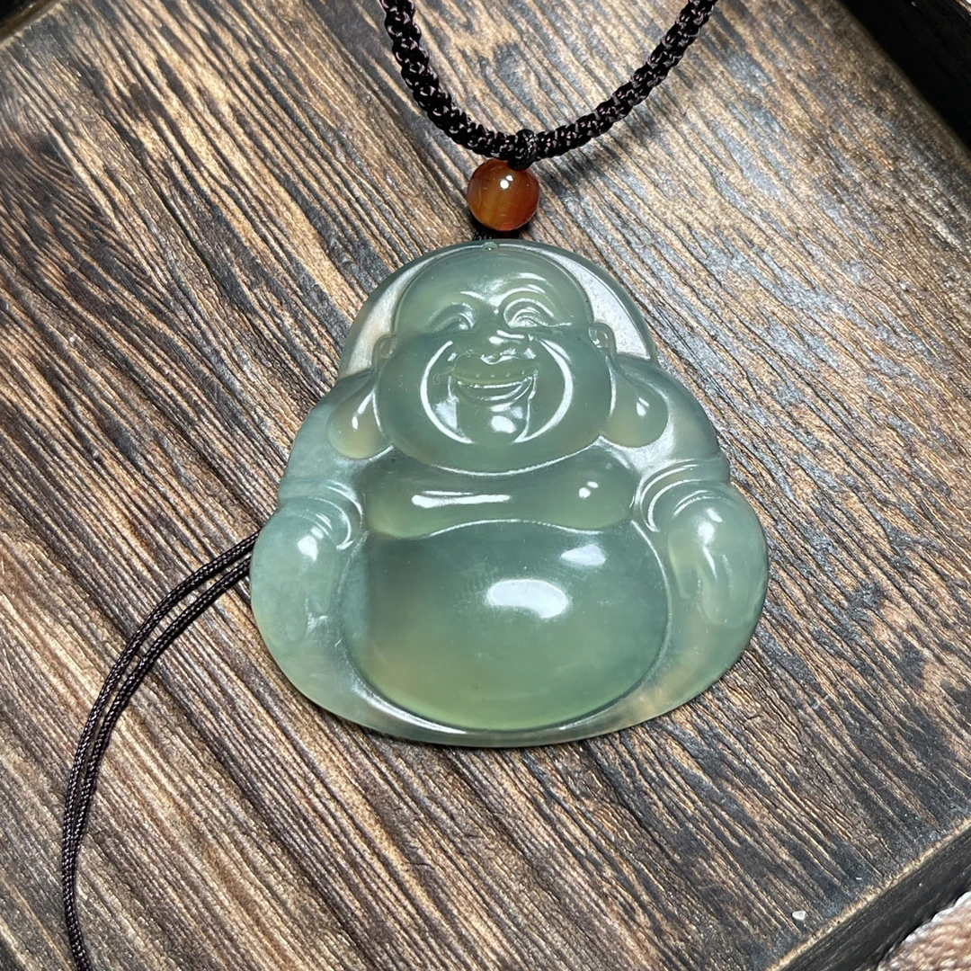 岫玉弥勒佛吊坠挂件