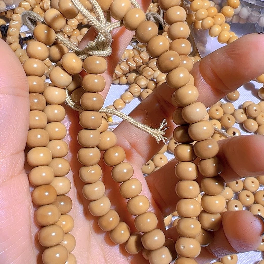 菩提根/象牙果手串e**调龙脊苹果珠脖挂8