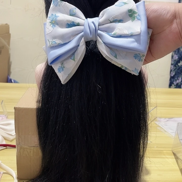 铁合金布艺蝴蝶结发夹