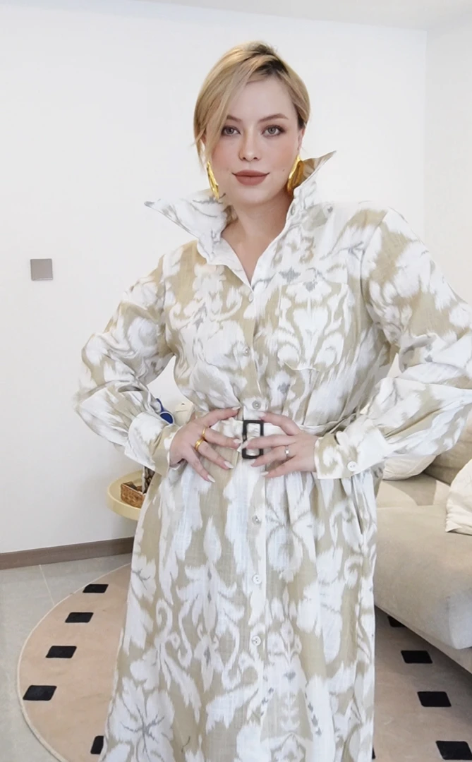 GIYAGH 2025 S/S 亚麻艾德莱斯连衣裙