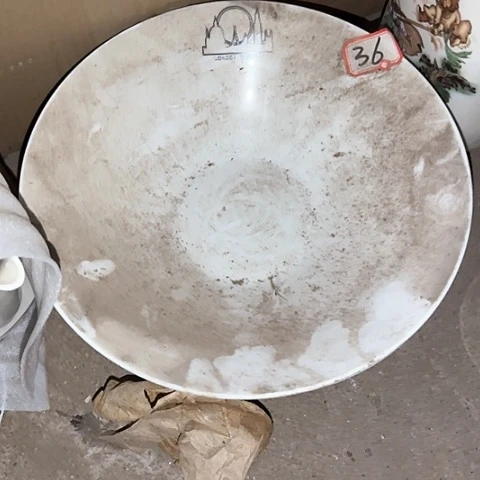 瓷片国营厂库存微瑕25.5厘米36