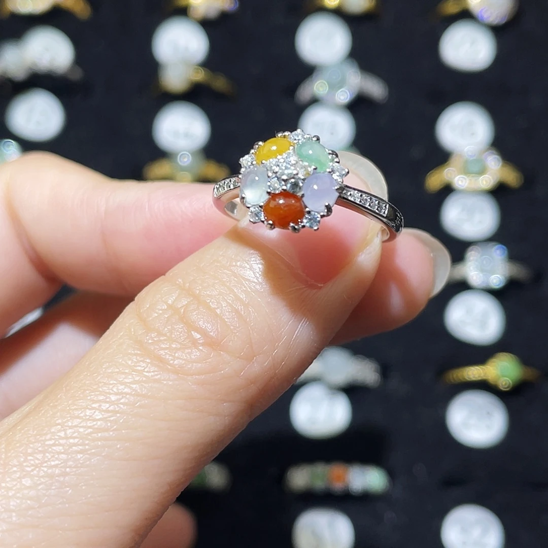 翡翠未镶嵌戒指戒指