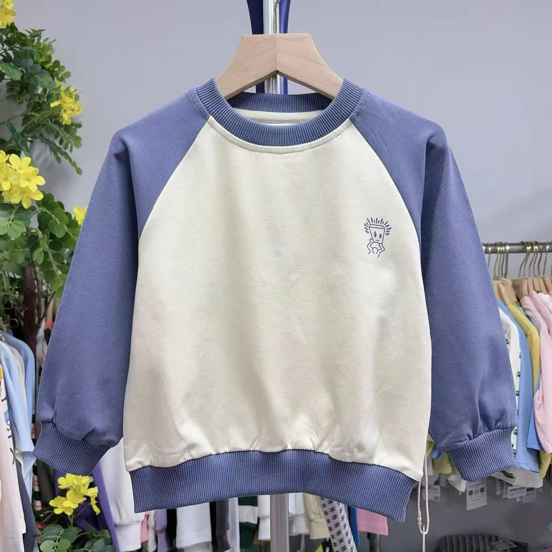 玥儿兔儿童春秋单层卫衣 991233 蓝色