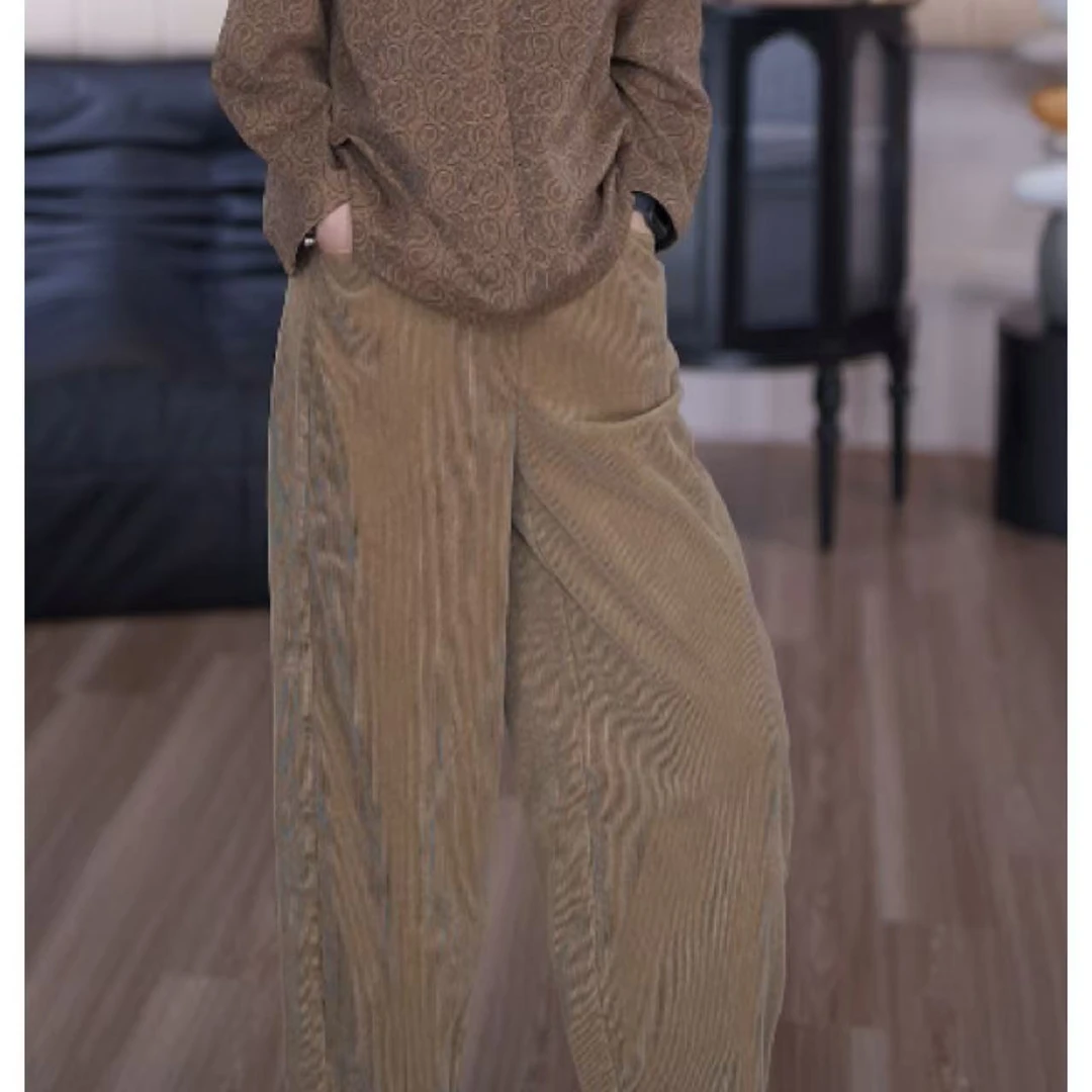 【艳姐推荐】秋冬新款宽松显瘦高腰花苞裤25662