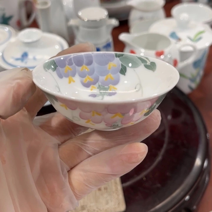 醴陵高温瓷釉下手绘80毫升