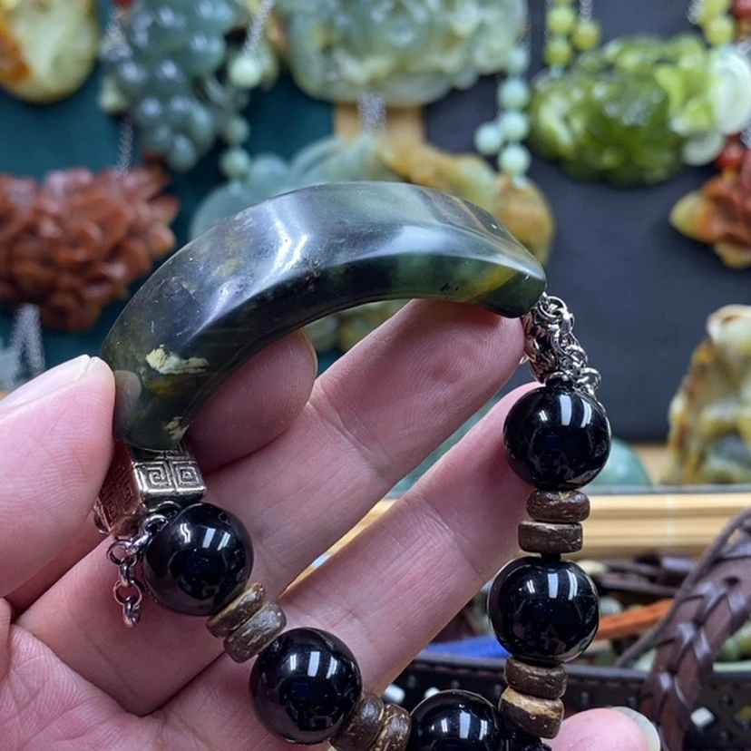 【闪购商品】未镶嵌岫玉手牌