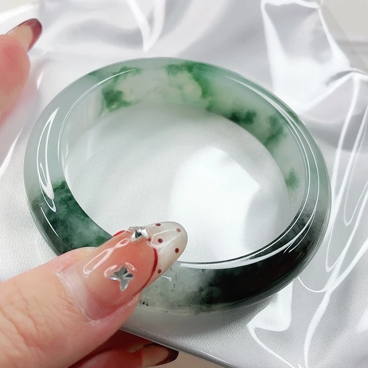 翡翠未镶嵌手镯59.3x489