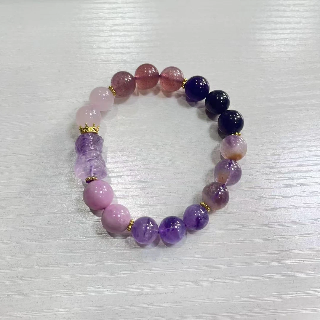 【巨伶石】水晶多宝扎基拉姆单圈手串