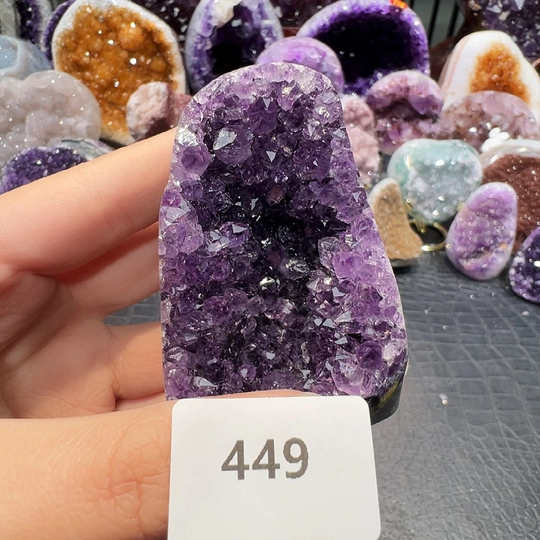 紫晶珠宝半成品未镶嵌