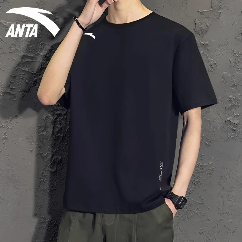 安踏速干运动无袖套装宽松男夏季2025透气休闲背心短裤健身服男士