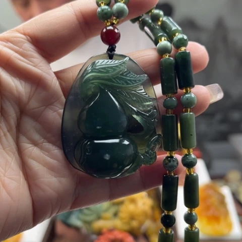 岫玉挂件未镶嵌挂件