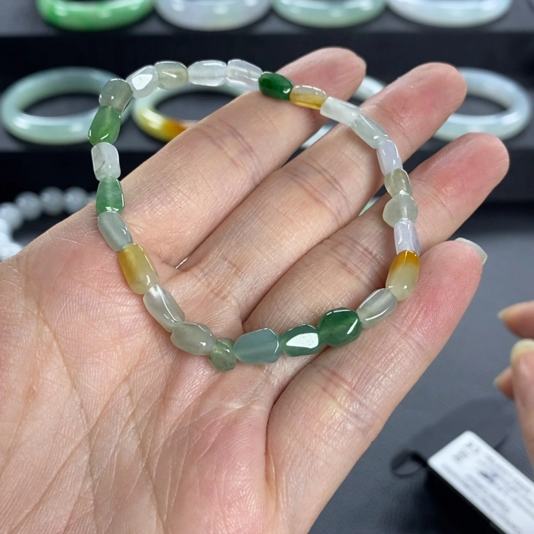 翡翠未镶嵌手链天然翡翠