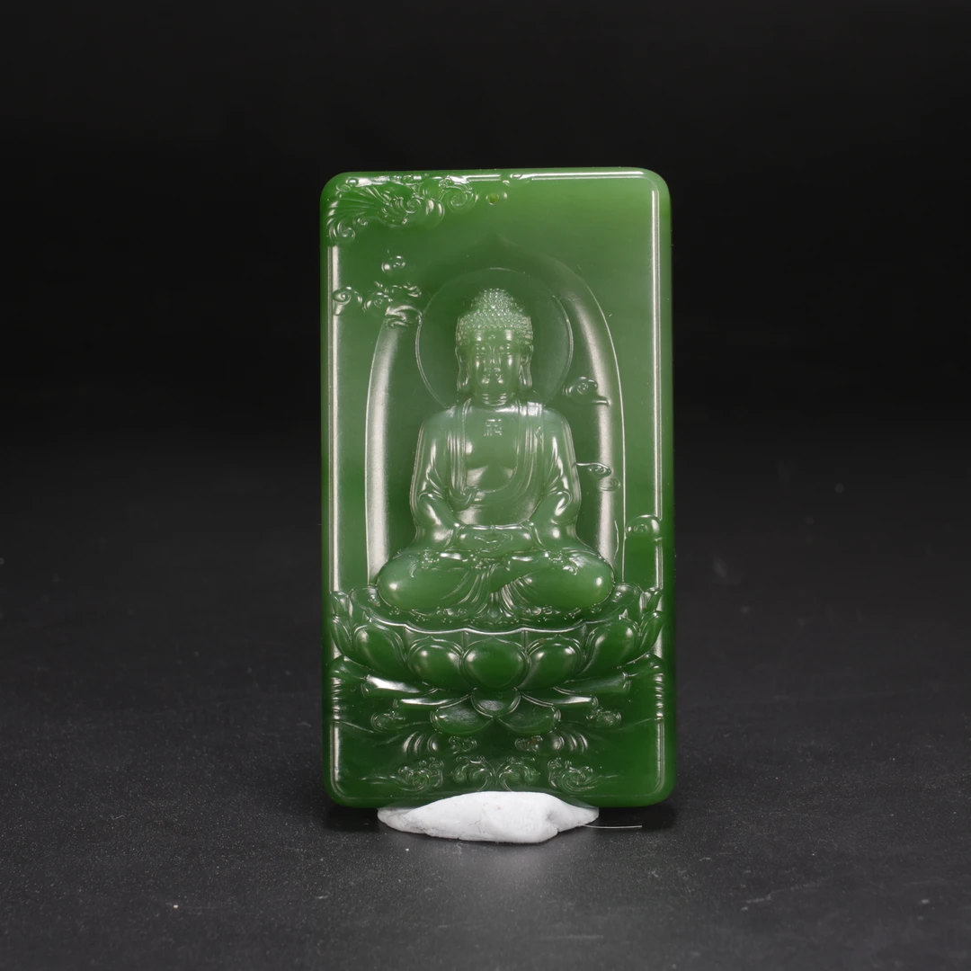 lot10和田玉碧玉老坑大日如来/保利拍卖