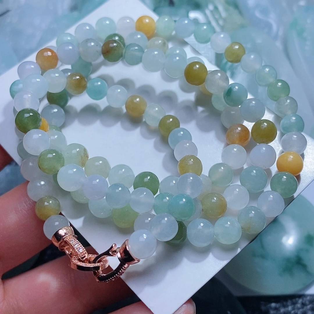 定制翡翠未镶嵌毛货付款后确认抛光