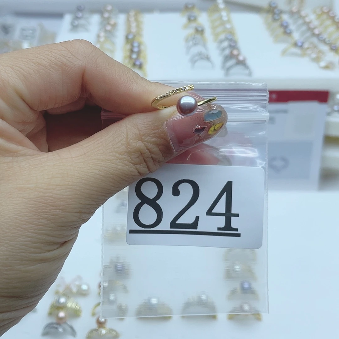 淡水珍珠珠宝奇石合金824