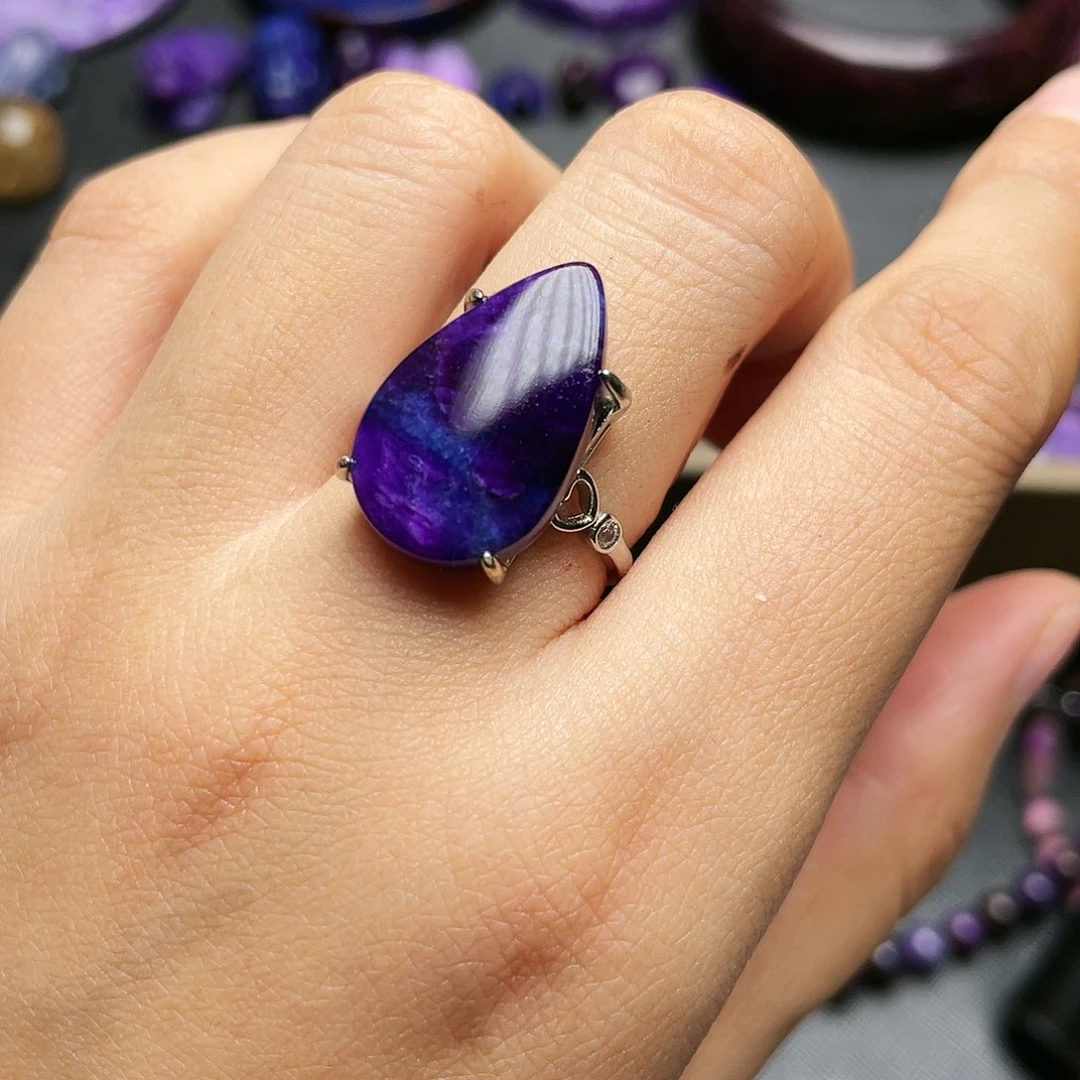 苏纪石（舒俱来）戒指银S925镶嵌