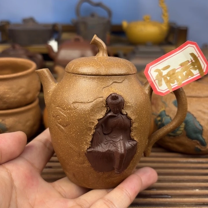 茶壶紫砂水月观音老段泥原矿170c
